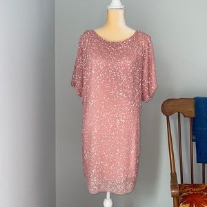 Cocktail dress. Embroidered